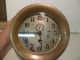 Vintage Brass Chelsea Ship ' S Clock 1940 ' S Hinged Bezel Time Only Clocks photo 9