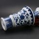 Chinese Blue And White Hand - Painted Porcelain Vase W Qing Dynasty Qianlong Mark Vases photo 4