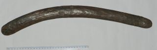 Very Old Aboriginal Stone Cut Boomerang - Fluted photo