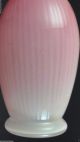Antique Bohemian Victorian Cased Optic Pink Opalescent Art Glass Vase Kralik Era Vases photo 4