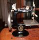 Singer Toy Sewing Machine Model 20 Cast Iron Black Enamel Hand Crank - Vintage Sewing Machines photo 2