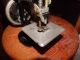 Singer Toy Sewing Machine Model 20 Cast Iron Black Enamel Hand Crank - Vintage Sewing Machines photo 3