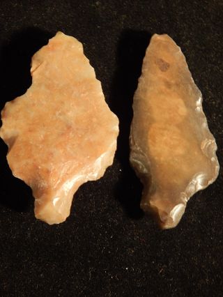 Two 55,  000 To 12,  000 Year Old Stemmed Aterian Lithic Artifacts 1.  97 photo
