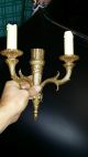 Vintage French Bronze Wall Lights Empire Style Chandeliers, Fixtures, Sconces photo 1