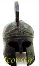 Ancient Greek Bronze Museum Replica Vintage Athenian Battle Helmet Owl Crest Greek photo 1