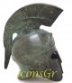 Ancient Greek Bronze Museum Replica Vintage Athenian Battle Helmet Owl Crest Greek photo 3