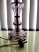 Antique Vintage Amethyst Swirl Glass Table Lamp. Lamps photo 2