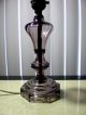 Antique Vintage Amethyst Swirl Glass Table Lamp. Lamps photo 3
