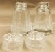 Vintage Antique Cut Glass With Glass Tops Salt & Pepper Shakers,  1910 ' S,  Rf10 Salt & Pepper Shakers photo 3