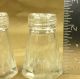 Vintage Antique Cut Glass With Glass Tops Salt & Pepper Shakers,  1910 ' S,  Rf10 Salt & Pepper Shakers photo 5
