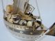 Exquisite Japanese Solid Sterling Silver Enamel Treasure Ship 250 Grams 8.  8 Oz Asia photo 9