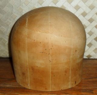Vintage Wooden Hat Block Crown Mold Midwest H.  B.  & D.  Co.  Chicago 796 22 L@@k photo