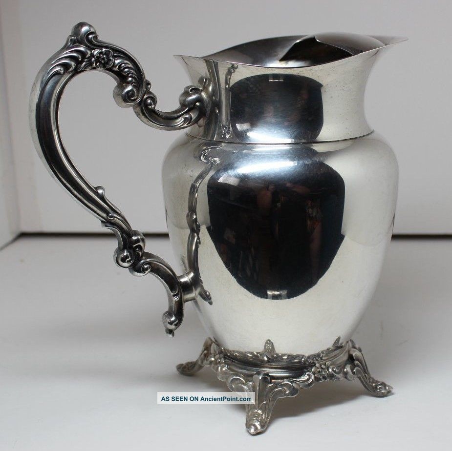 Vintage 1967 Oneida Silverplate Du Maurier Water Pitcher With Lip 64 Oz Usa Pitchers & Jugs photo