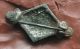 L6 Ancient Roman Bronze Fibula & Brooch Silver Plate D=48x27x15mm 4.  5g Quality Roman photo 1