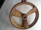 Vintage Industrial Cast Iron Pulley Steampunk Gear Lamp Base Repurpose Barn Find Other Antique Hardware photo 4