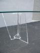 Mid - Century Modern Lucite Beveled Glass - Top Dining Table 3319 Post-1950 photo 5