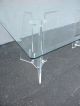 Mid - Century Modern Lucite Beveled Glass - Top Dining Table 3319 Post-1950 photo 6