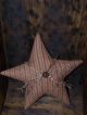 Primitive Star Bowl Fillers Red & Green Ticking Christmas Ornies Tucks Primitives photo 3