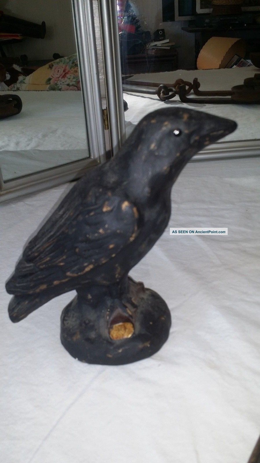 Ragon House Primitive Paper Mache Style Black Crow Primitives photo