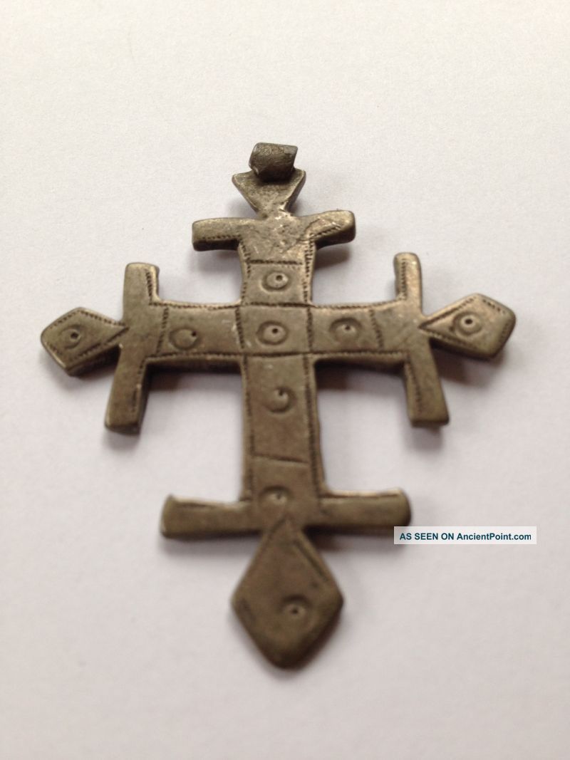 Ethiopia: Old - Ethiopian - Coptic Handmade Neck Cross. Other African Antiques photo