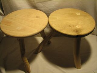 2 Special Order - - Unfinished 3 Leg Plant Stands photo