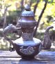 Ornate Antique Ottoman Islamic Arabic Teapot Coffee Pot Copper Brass W/ Dragons Islamic photo 1