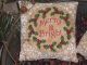 2 Primitive Christmas Holiday Greeting Pillows Bowl Fillers Ornies Ornaments Primitives photo 2