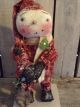 Primitive Grungy Snowman With Stocking Christmas Doll Primitives photo 1