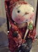 Primitive Grungy Snowman With Stocking Christmas Doll Primitives photo 3