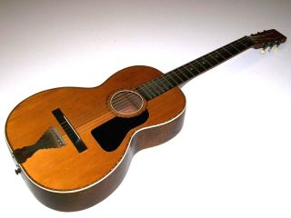 Antique Vintage 1925 Lyon And Healy Lakeside Parlor Guitar With Case photo