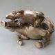 Chinese Tibetan Silver Hand Work Statue - - - - Cattle & Children Nr Other Antique Chinese Statues photo 9