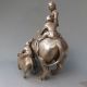 Chinese Tibetan Silver Hand Work Statue - - - - Cattle & Children Nr Other Antique Chinese Statues photo 6