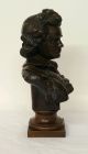 19th Century Bronze Bust Of Ludwig Van Beethoven Signed Founder Mark Metalware photo 4