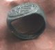 L6 Ancient Roman Bronzel Intaglio Ring Goddes Quality D=21mm 5.  5g Roman photo 1