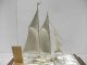 The Sailboat Of Silver Of The Most Wonderful Japan.  2masts.  A Japanese Antique. Other Antique Sterling Silver photo 4