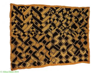 Kuba Raffia Square Kasai Velvet Textile Boutallah African Was $89 photo