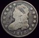 1818 Bust Quarter Dollar Silver - F Detailing B - 2 Variety Coin Priced To Sell The Americas photo 2