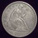 1860 O Seated Liberty Silver Dollar Xf,  /au Detailing Rare Authentic - Tone The Americas photo 2