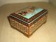 Vintage Persian Khatam Marquetry Jewelry/trinket Box Wooden Inlaid Hand Painted Middle East photo 4