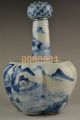 Collectible China Handwork Porcelain Carving 6 Top Painting War Big Vase Vases photo 3