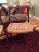 Two Vintage Niels O.  Moller Danish Rosewood And Papercord Dining Chairs Post-1950 photo 7