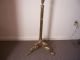 Ornate Antique Brass Hall Tree Lion Head Claw Foot Base Made In Italy Post-1950 photo 9