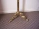 Ornate Antique Brass Hall Tree Lion Head Claw Foot Base Made In Italy Post-1950 photo 8