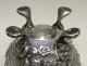 F675: European Metal Ware Cup With Good Relief Work Like A Silver Other Antiquities photo 4