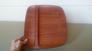 Nissen Teak Mid Century Danish Modern Denmark Wood Serving Tray Cutting Board photo
