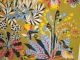 1970s Modern Art Tapestry French Huge Birds And Plants Butterlies 112 X 80cms Mid-Century Modernism photo 1