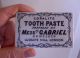 Antique Ca 1880 ' S Mess.  Gabriel,  London Dentist ' S Tooth Paste Jar Lid Pot Lid Dentistry photo 1