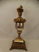 19thc Antique Victorian Winged Putti Bronzed Ram & Queen Lady Bust Mantel Ewer Metalware photo 9