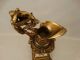 19thc Antique Victorian Winged Putti Bronzed Ram & Queen Lady Bust Mantel Ewer Metalware photo 10