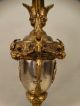 19thc Antique Victorian Winged Putti Bronzed Ram & Queen Lady Bust Mantel Ewer Metalware photo 5